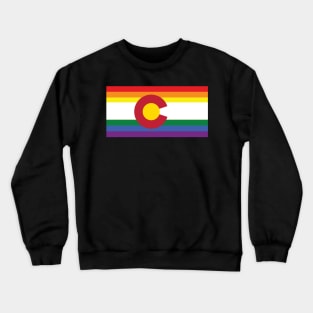 Colorado Gay Pride Rainbow Flag Crewneck Sweatshirt